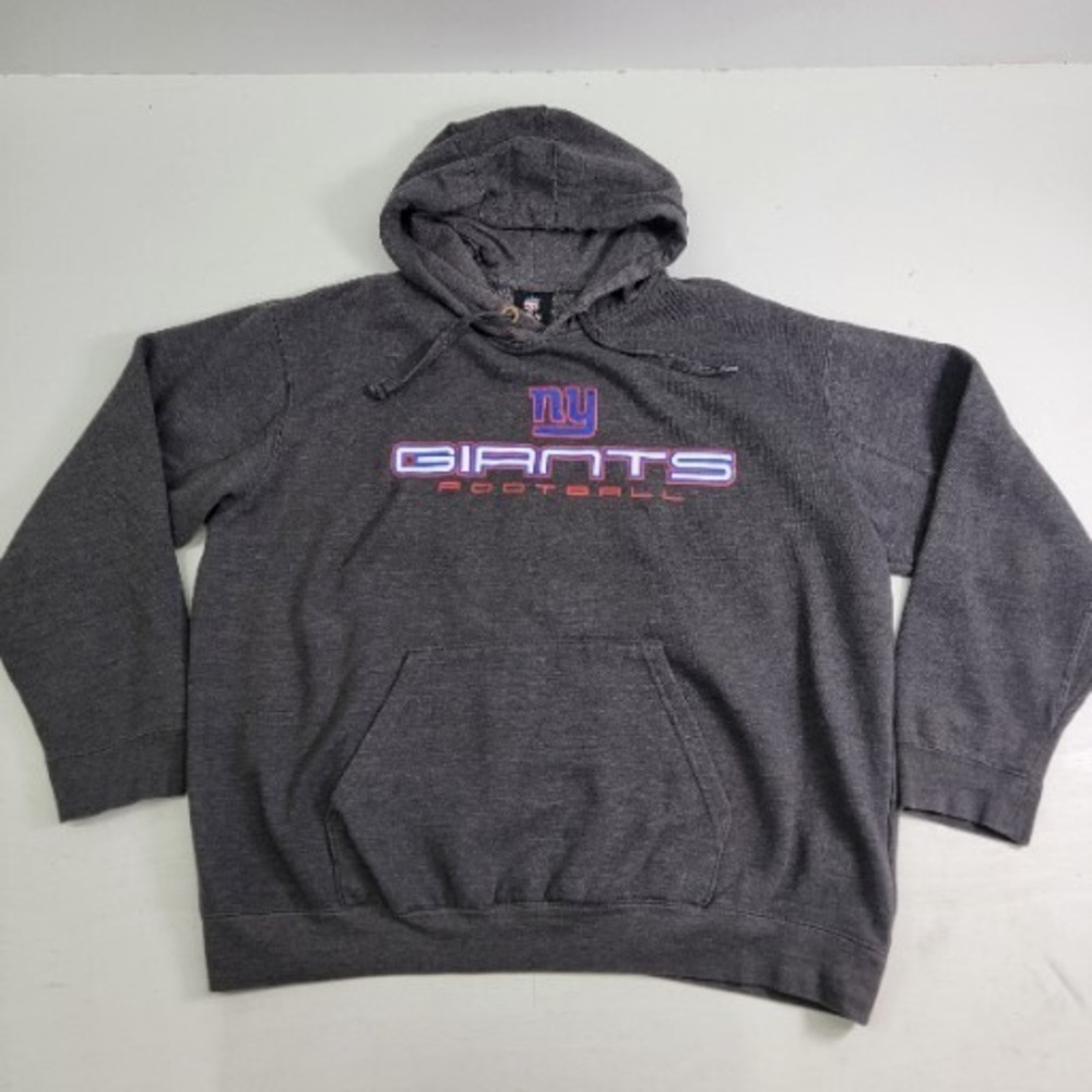 Vintage NFL Football New York Giants Gray Heather Men's‎ Sz L Hoodie Sweatshirt